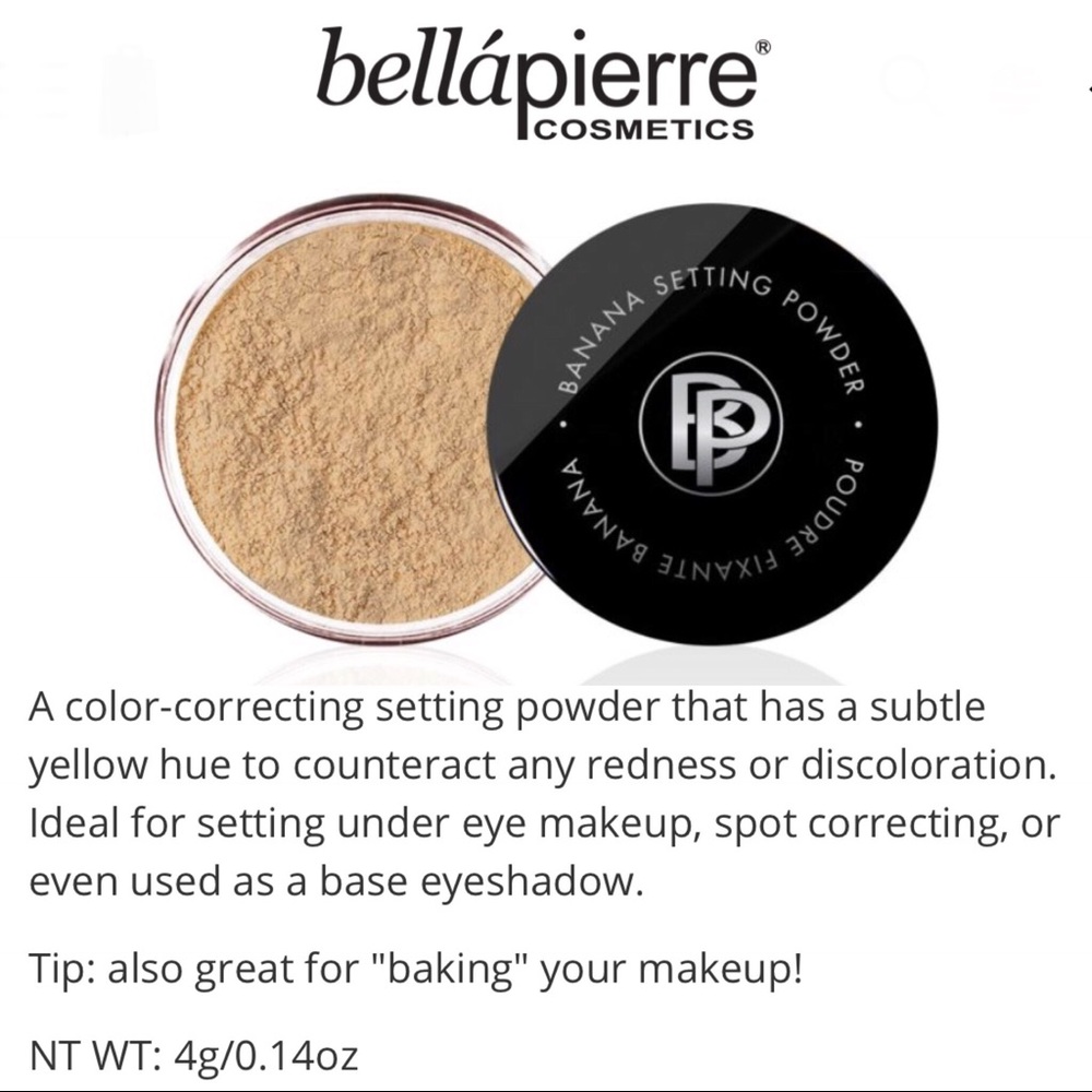 🆕🍌 Banana Setting Powder Bellápierre Cosmetics
